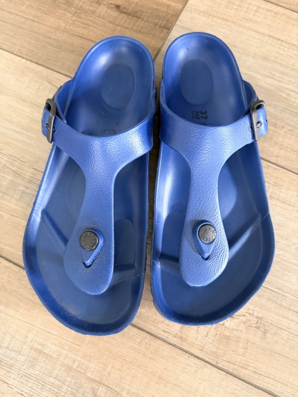 Birkenstock Blue EVA Thong Sandals